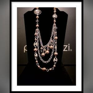 Paparazzi Jewelry All The Trimmings Necklace and Earring Set.